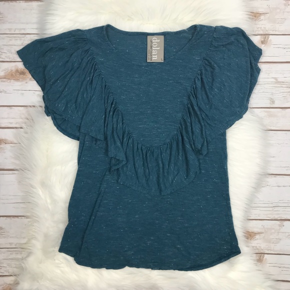 Anthropologie Tops - ❤️Anthropologie Dolan Ruffle Delon Tee M0676